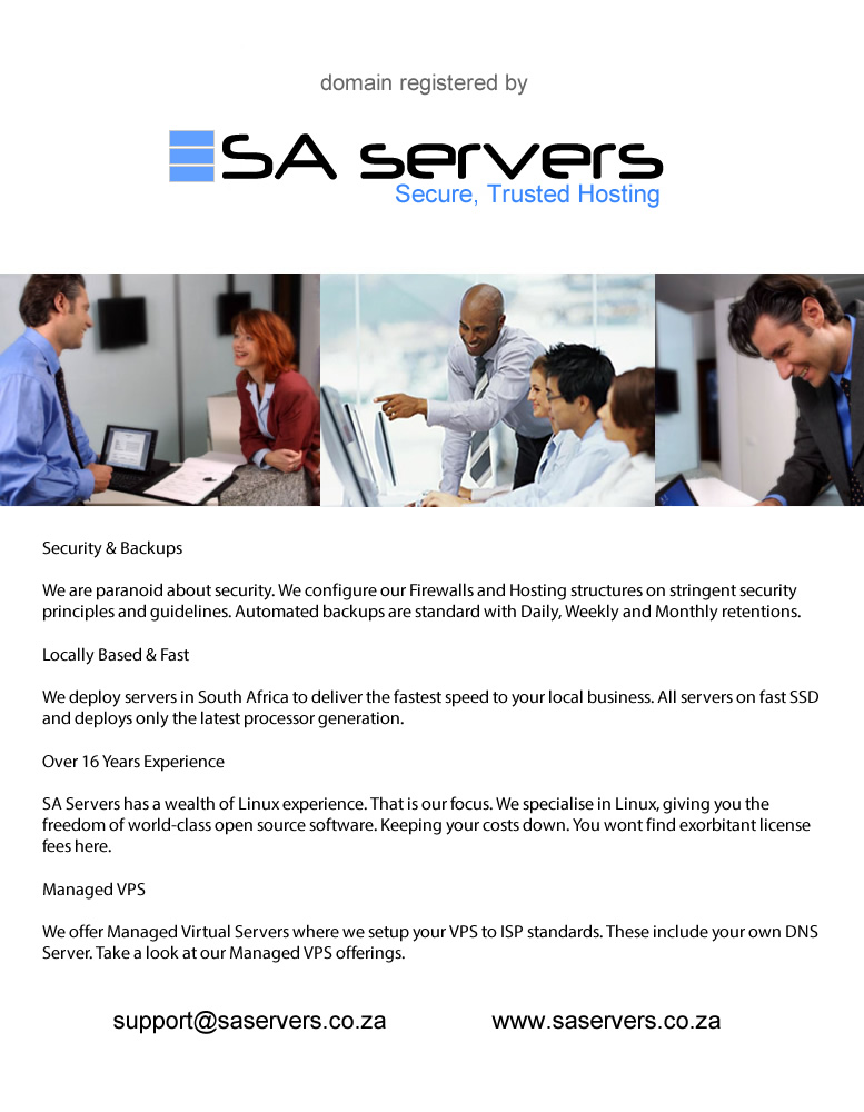SA Servers Contact